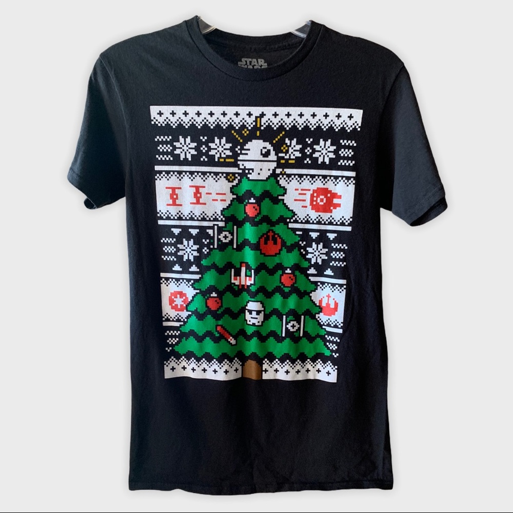FIFTH SUN Star Wars Galactic Tree Christmas Tee